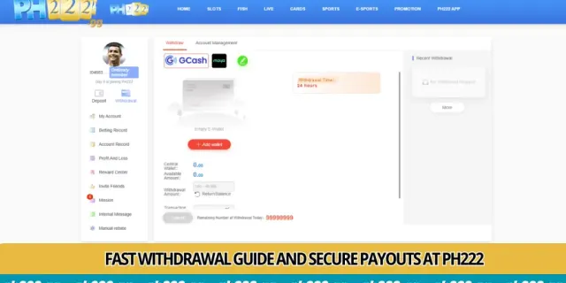 PH222 Withdrawal Guide Fast GCash Cashout Within 5 Minutes