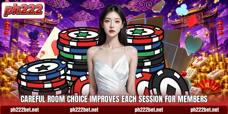 Careful room choice improves each session for members