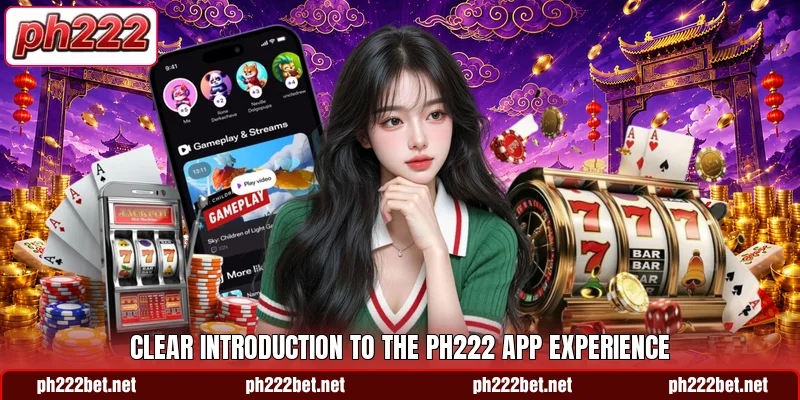 Clear introduction to the Ph222 app experience