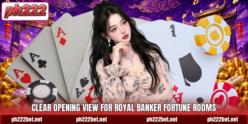 Clear opening view for Royal Banker Fortune rooms