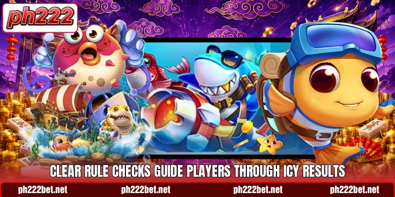 Clear rule checks guide players through icy results