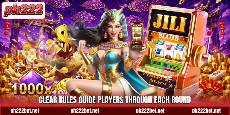 Clear rules guide players through each round Clear rules guide players through each round