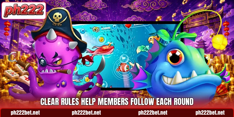 Clear rules help members follow each round