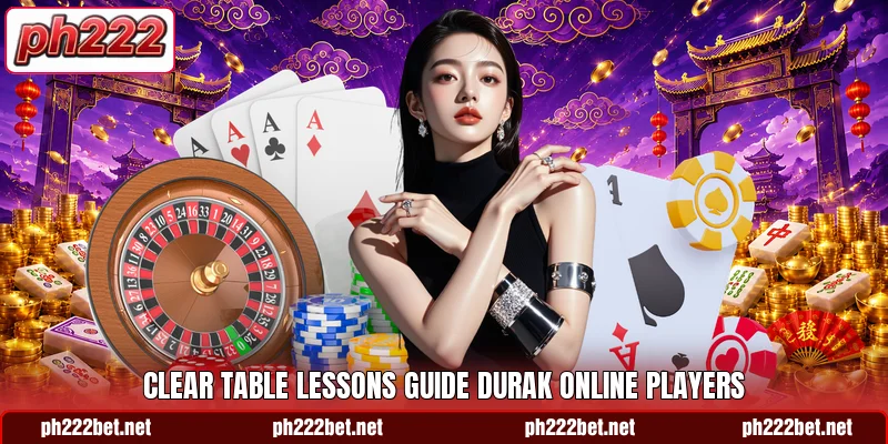 Clear table lessons guide Durak Online players