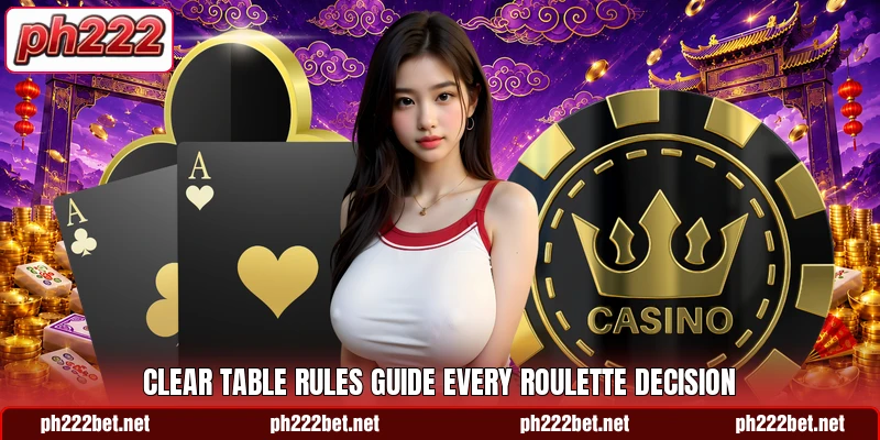 Clear table rules guide every roulette decision Clear table rules guide every roulette decision