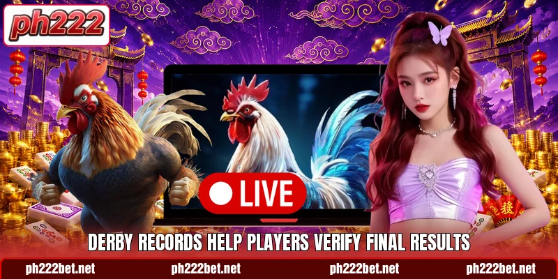 Derby records help players verify final results
