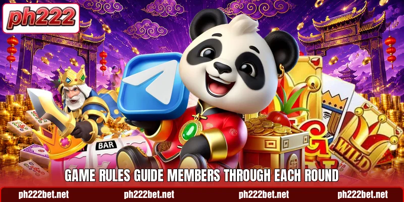 Game rules guide members through each round