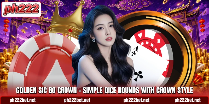 Golden Sic Bo Crown - Simple Dice Rounds With Crown Style