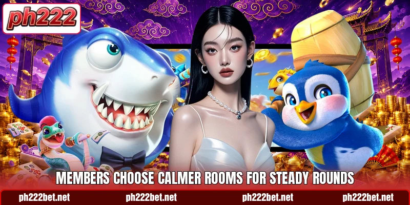 Members choose calmer rooms for steady rounds Members choose calmer rooms for steady rounds