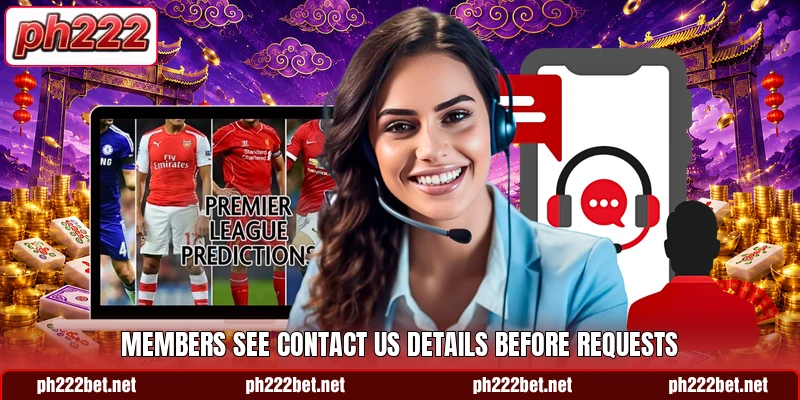 Members see contact us details before requests