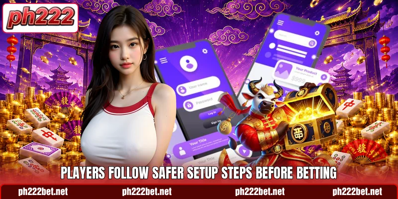 Players follow safer setup steps before betting