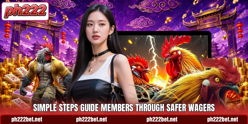 Simple steps guide members through safer wagers