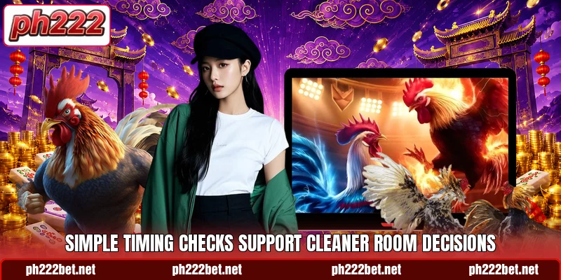 Simple timing checks support cleaner room decisions Simple timing checks support cleaner room decisions