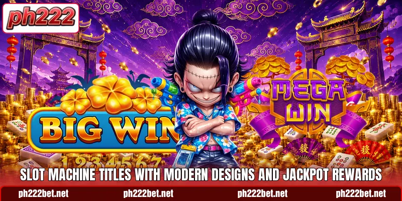Slot machine titles with modern designs and jackpot rewards